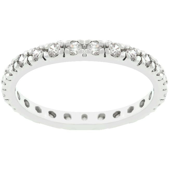 Clear Cubic Zirconia Eternity Ring - Charming Charlie
