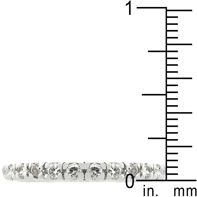 Clear Cubic Zirconia Eternity Ring - Charming Charlie