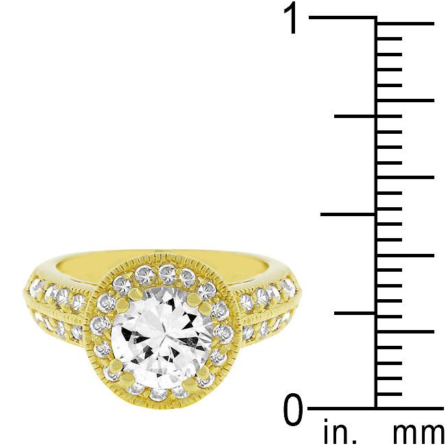 Pave Halo Vintage Crown Ring - Charming Charlie