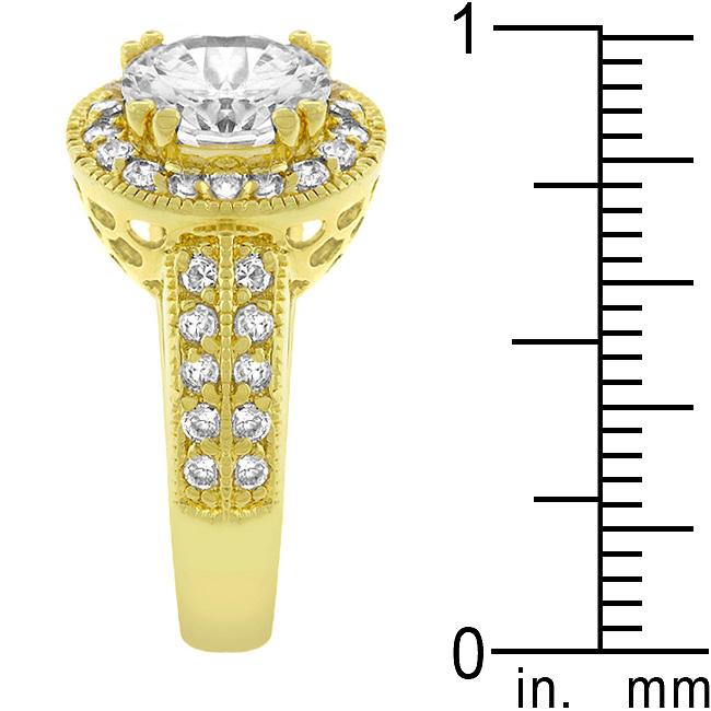 Pave Halo Vintage Crown Ring - Charming Charlie