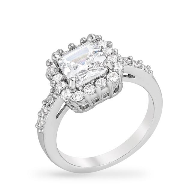 Pave Asscher Ring - Charming Charlie