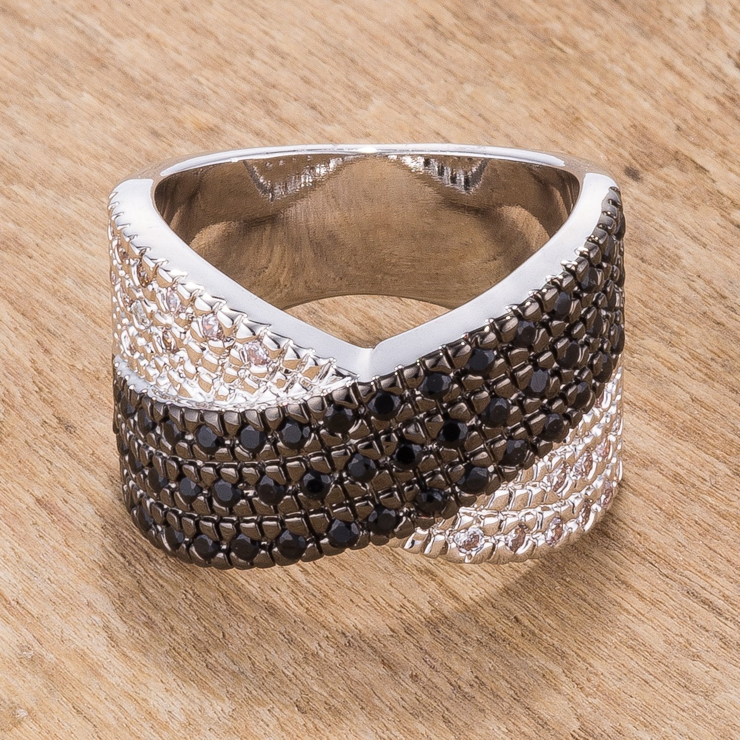 Cross Pattern Cocktail Ring - Charming Charlie