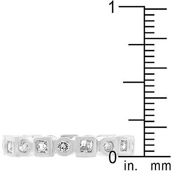 Rhodium Plated Eternity Stackable Band - Charming Charlie