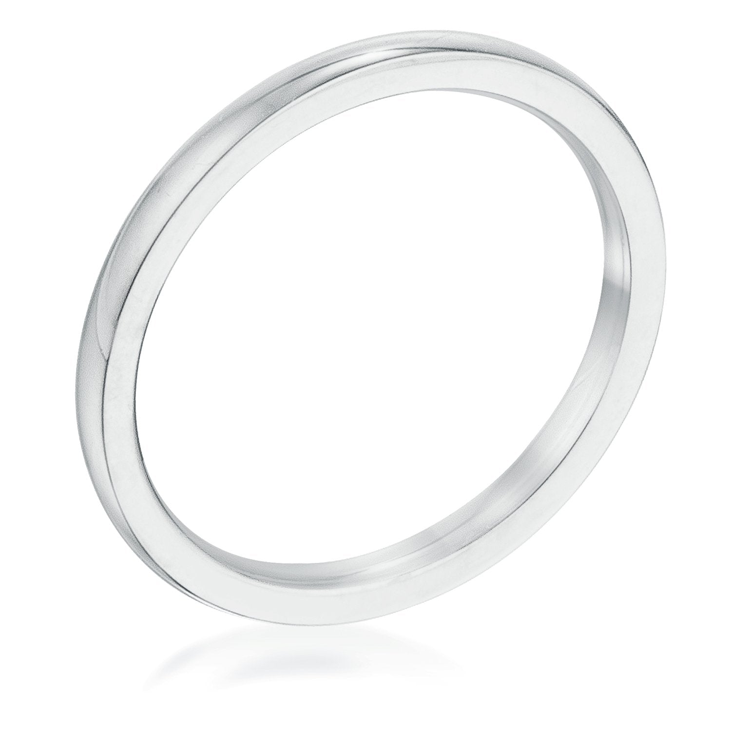 2 mm Stainless Steel Wedding Band - Charming Charlie