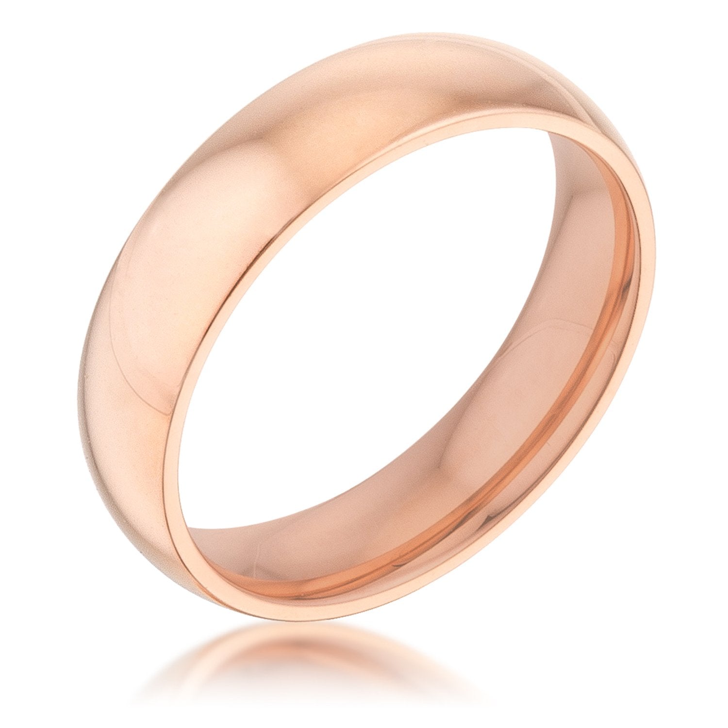 5 mm IPG Rose Gold Stainless Steel Band - Charming Charlie