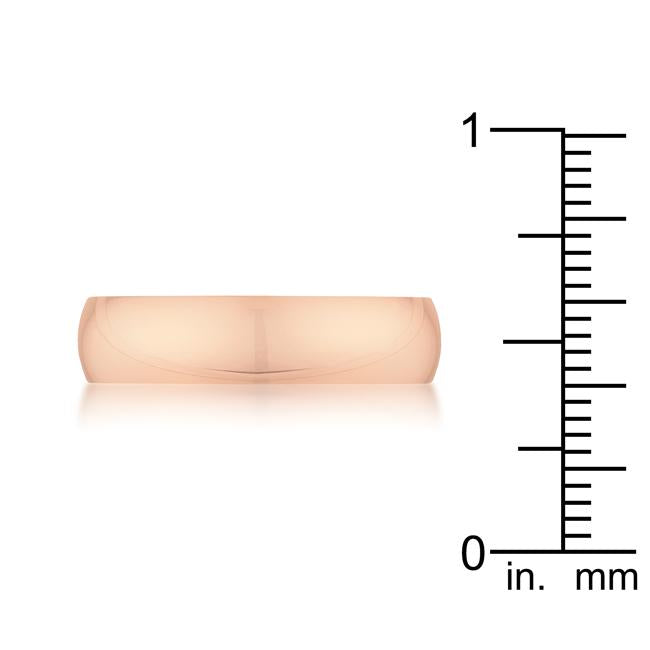 5 mm IPG Rose Gold Stainless Steel Band - Charming Charlie
