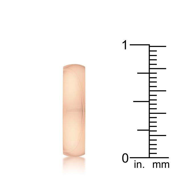 5 mm IPG Rose Gold Stainless Steel Band - Charming Charlie