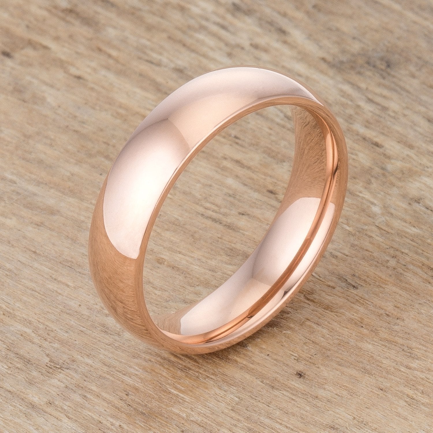 5 mm IPG Rose Gold Stainless Steel Band - Charming Charlie