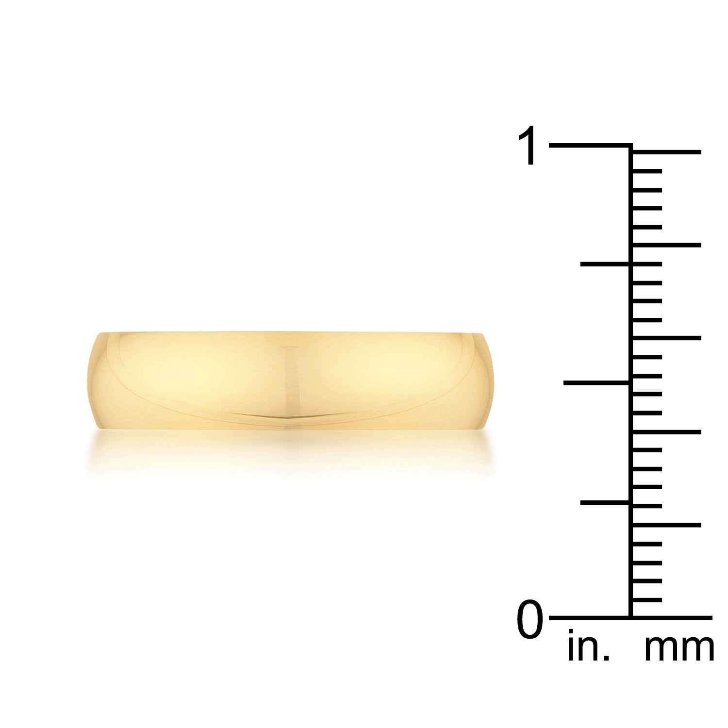 5 mm IPG Gold Stainless Steel Band - Charming Charlie