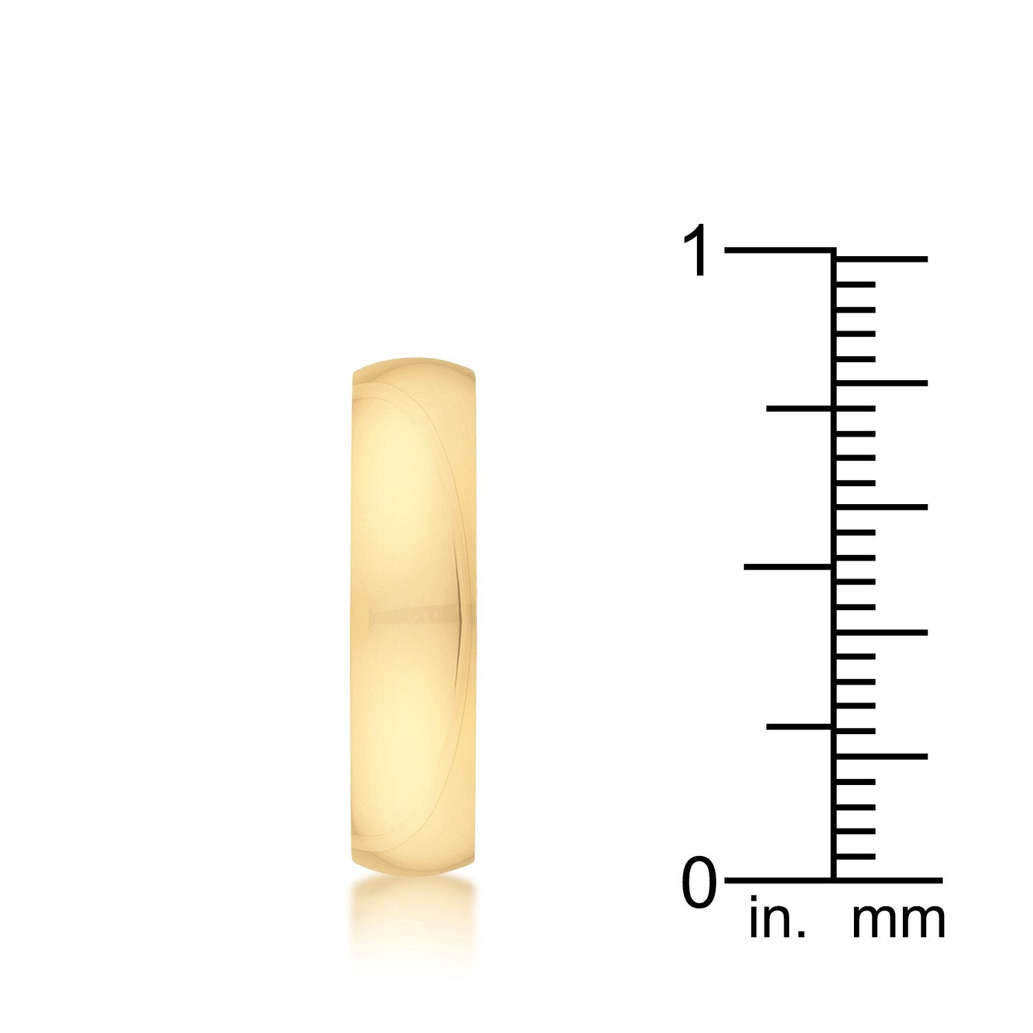5 mm IPG Gold Stainless Steel Band - Charming Charlie