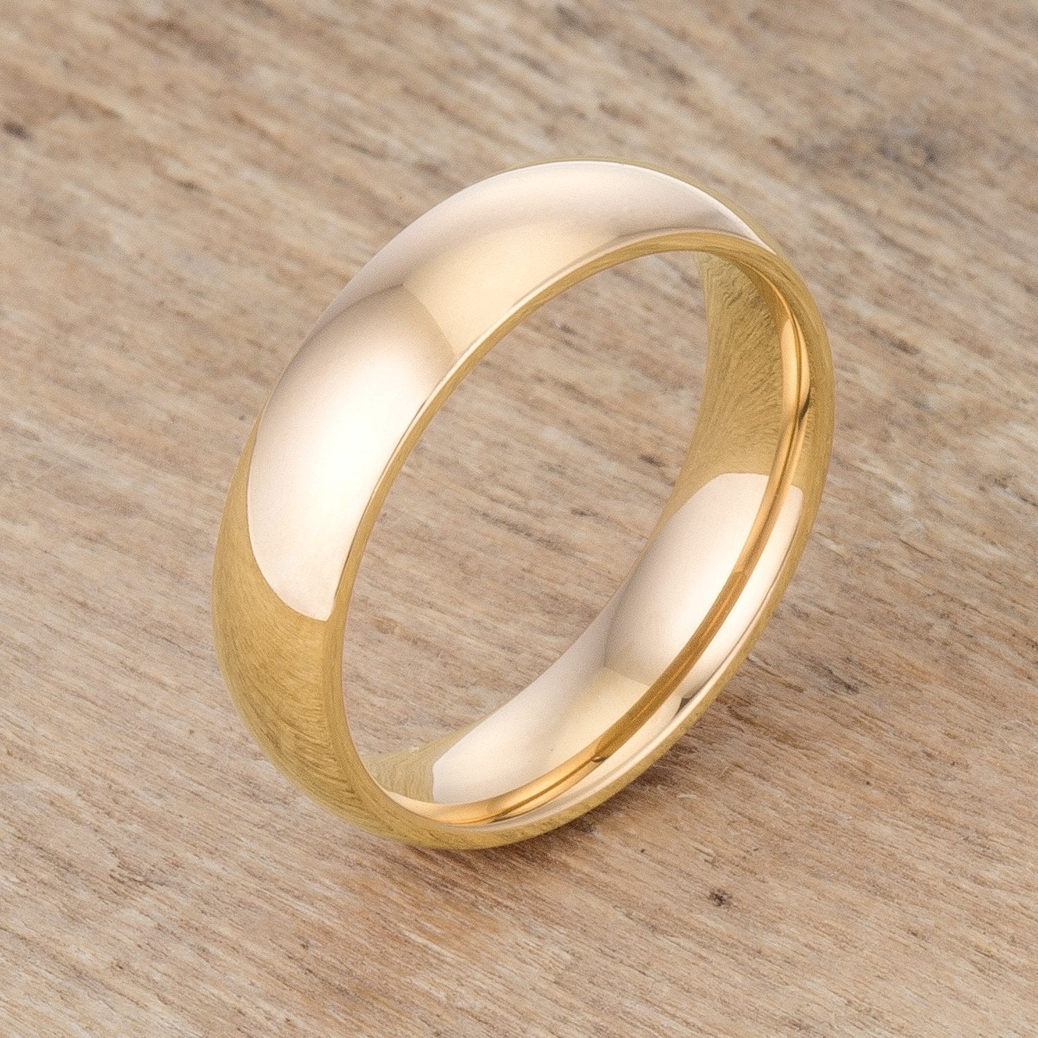 5 mm IPG Gold Stainless Steel Band - Charming Charlie