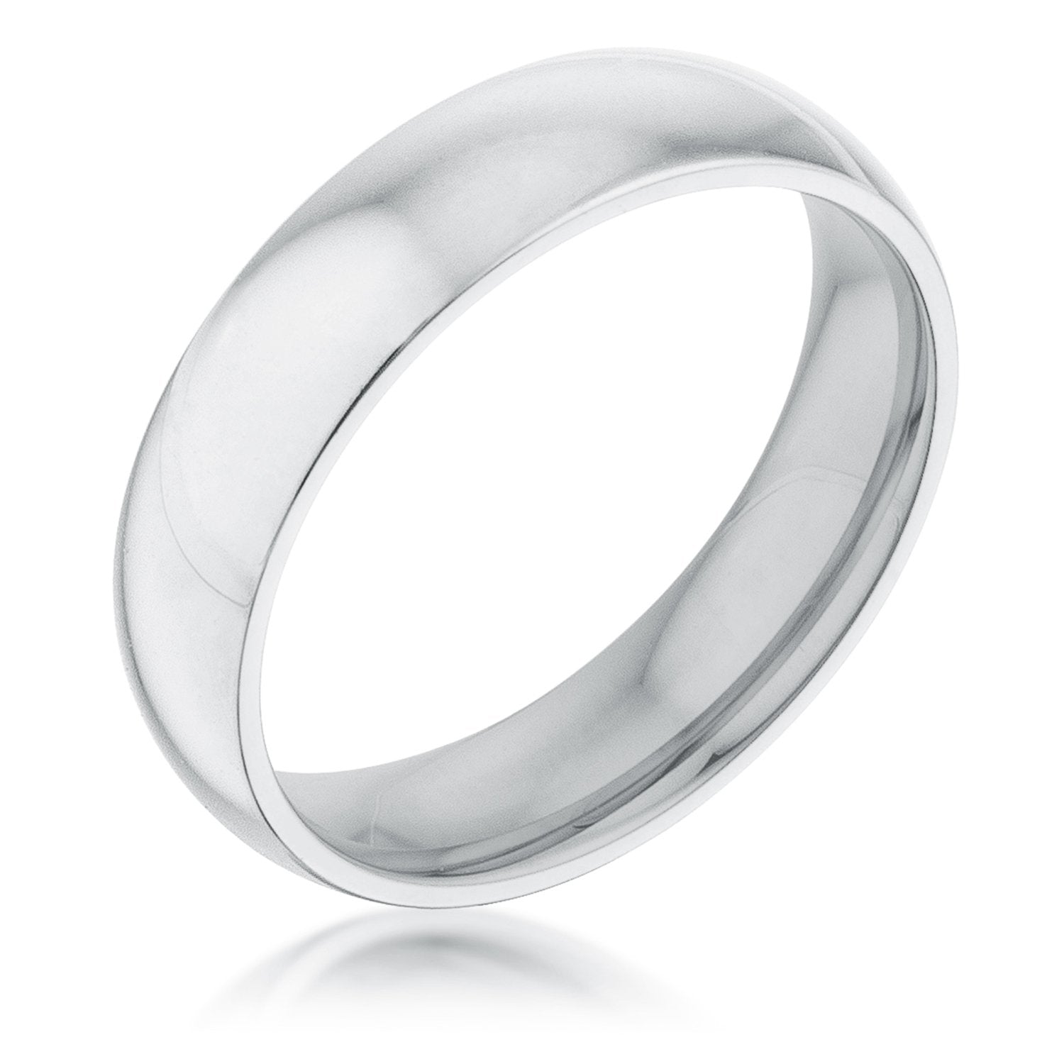 5 mm Stainless Wedding Band - Charming Charlie