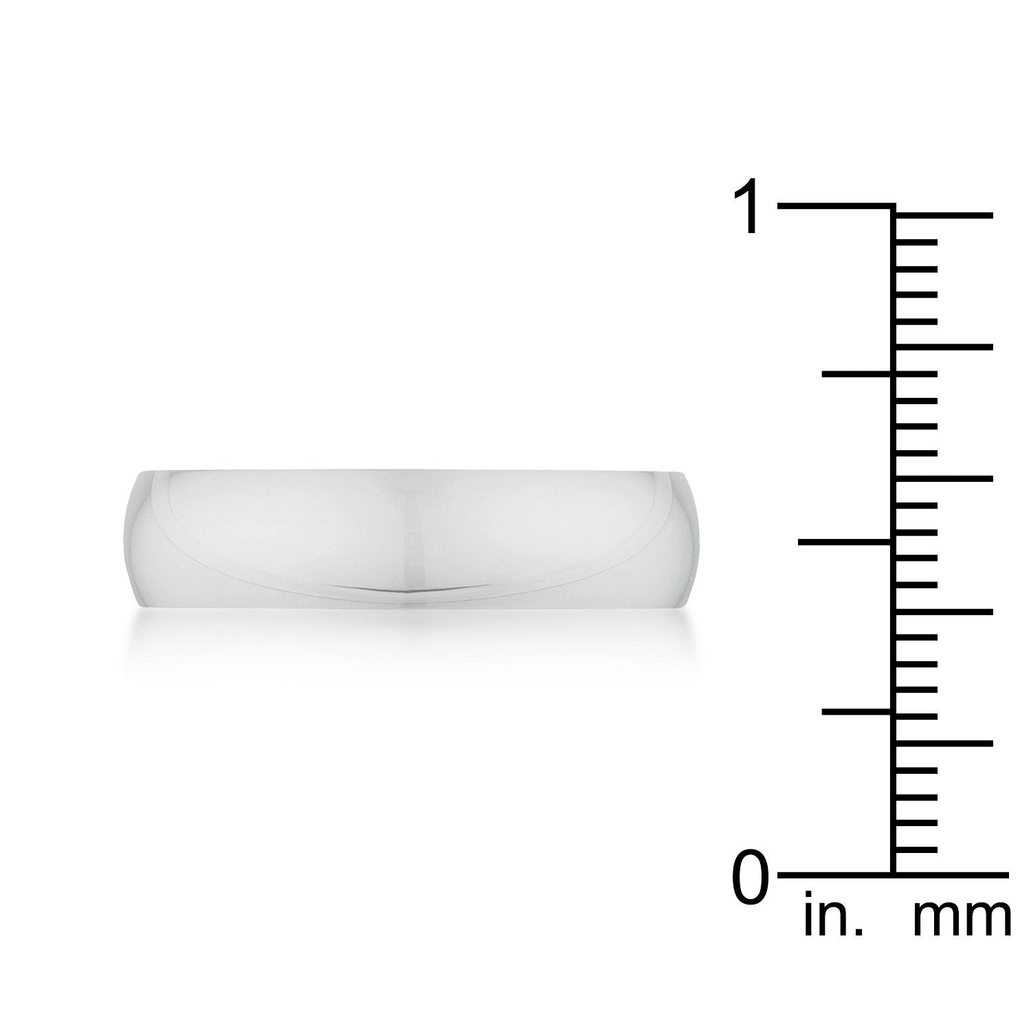 5 mm Stainless Wedding Band - Charming Charlie