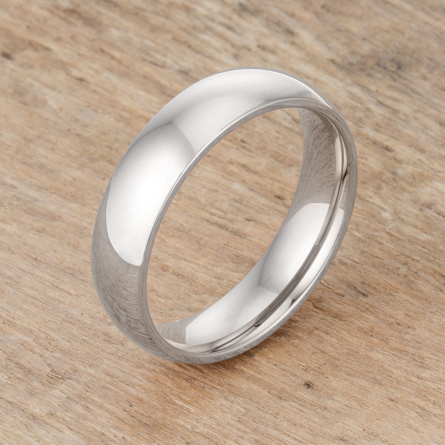 5 mm Stainless Wedding Band - Charming Charlie