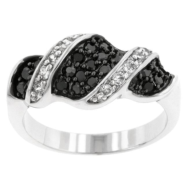 Cubic Zirconia Swirl Ring - Charming Charlie