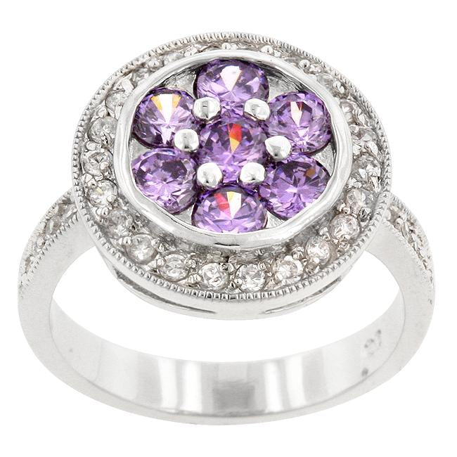 Amethyst Purple Lily Ring - Charming Charlie