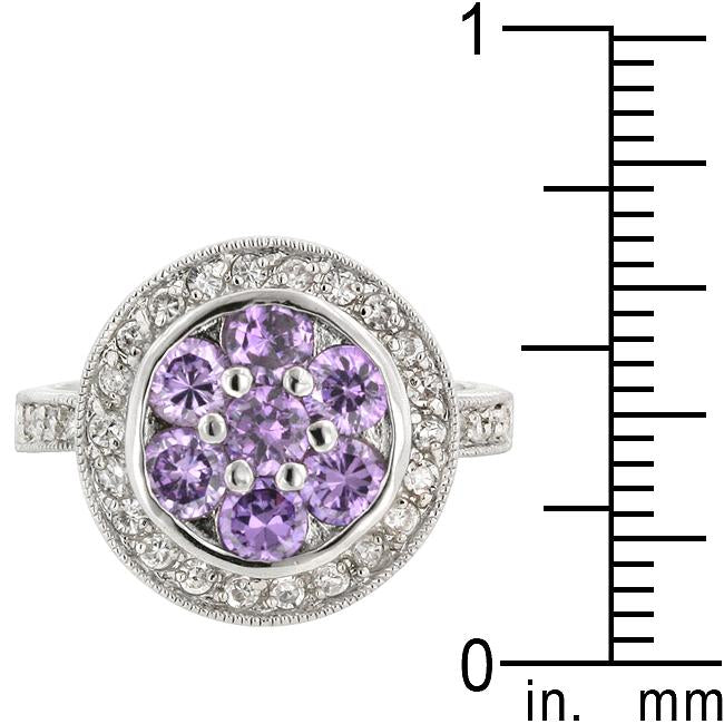 Amethyst Purple Lily Ring - Charming Charlie