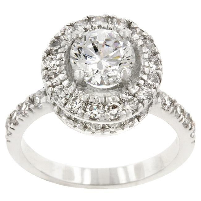 Rhodium Plated Majestic Ring - Charming Charlie