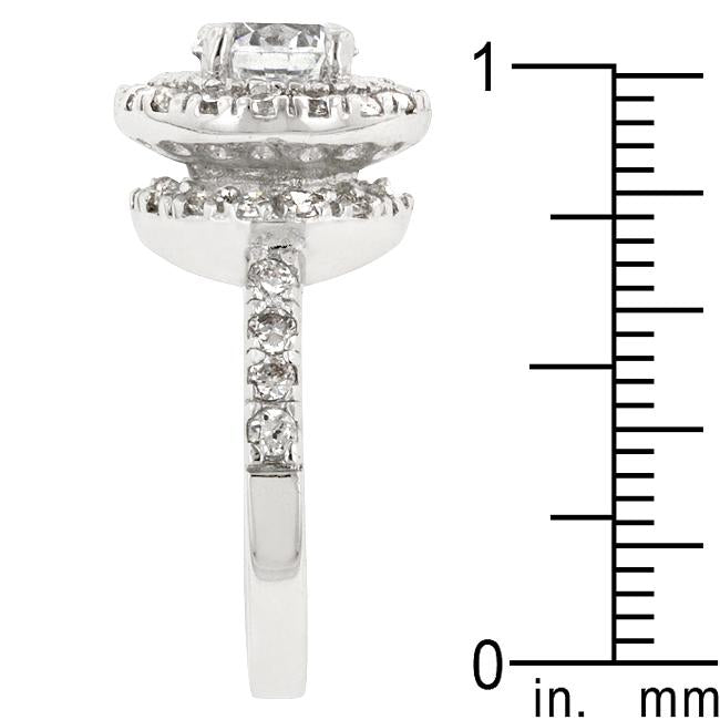 Rhodium Plated Majestic Ring - Charming Charlie