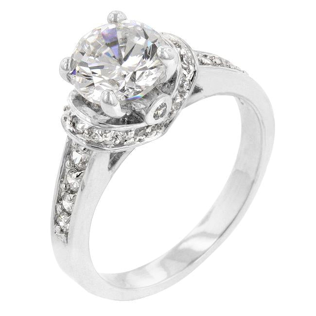 Rhodium Plated Regal Ring - Charming Charlie