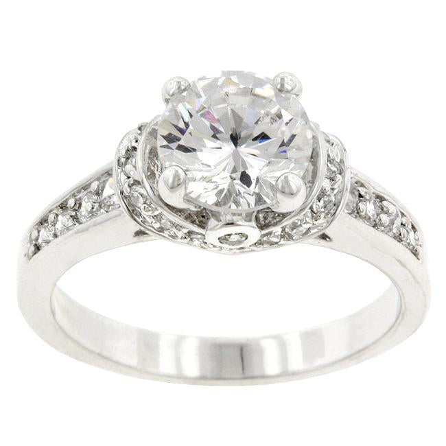 Rhodium Plated Regal Ring - Charming Charlie