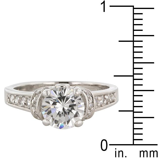 Rhodium Plated Regal Ring - Charming Charlie