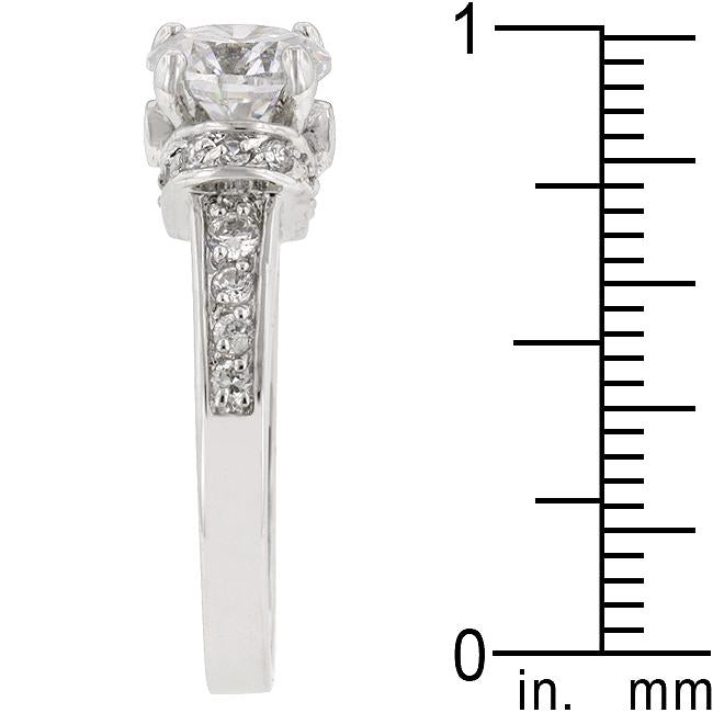 Rhodium Plated Regal Ring - Charming Charlie