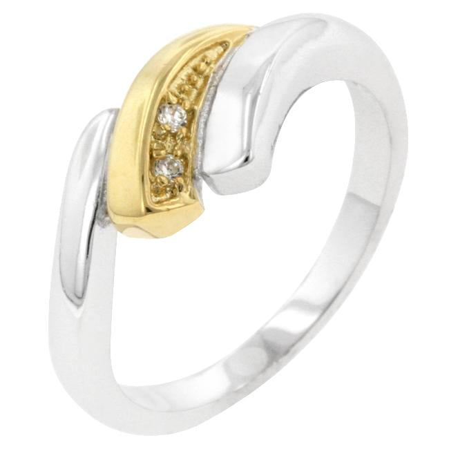 Two-tone Swirl Ring - Charming Charlie