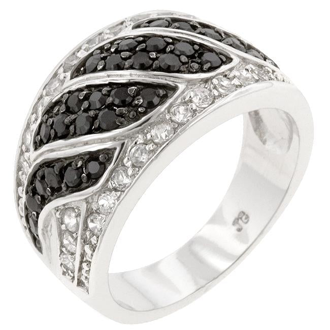 Black & White Swirl Ring - Charming Charlie