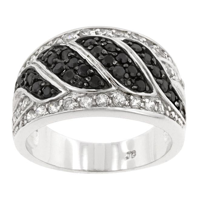 Black & White Swirl Ring - Charming Charlie