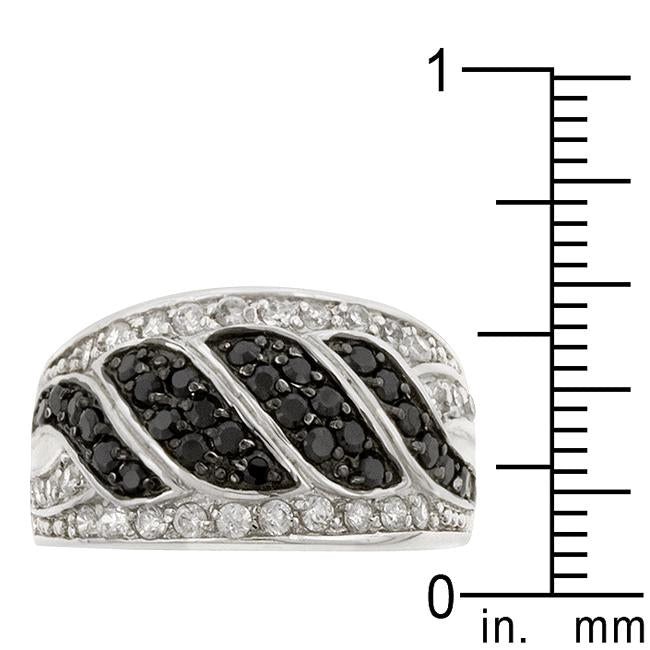 Black & White Swirl Ring - Charming Charlie