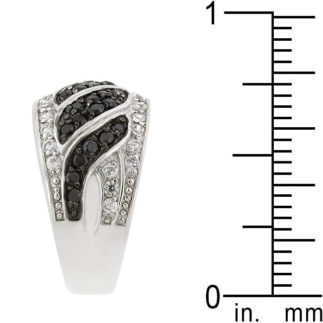 Black & White Swirl Ring - Charming Charlie