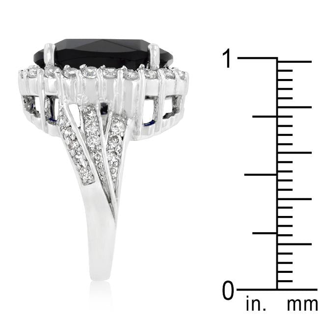 Deep Blue Sapphire Engagement Ring - Charming Charlie
