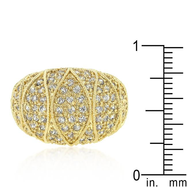 Goldeneye Clear Cubic Zirconia Cocktail Ring - Charming Charlie