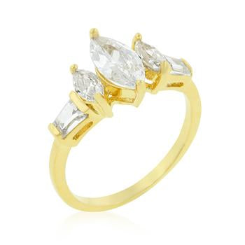 Marquise Triplet Engagement Ring - Charming Charlie