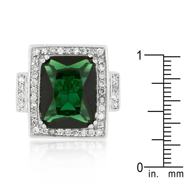 Emerald Green Classic Cocktail Ring - Charming Charlie