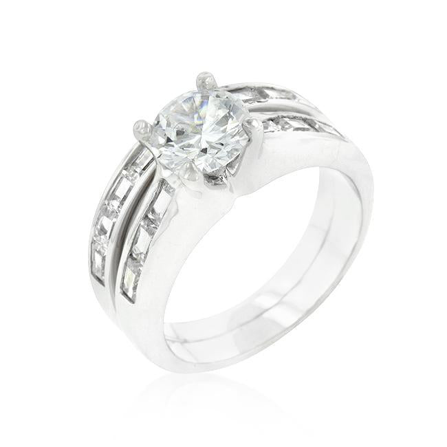 Rhodium Plated Stackable Ring Set - Charming Charlie