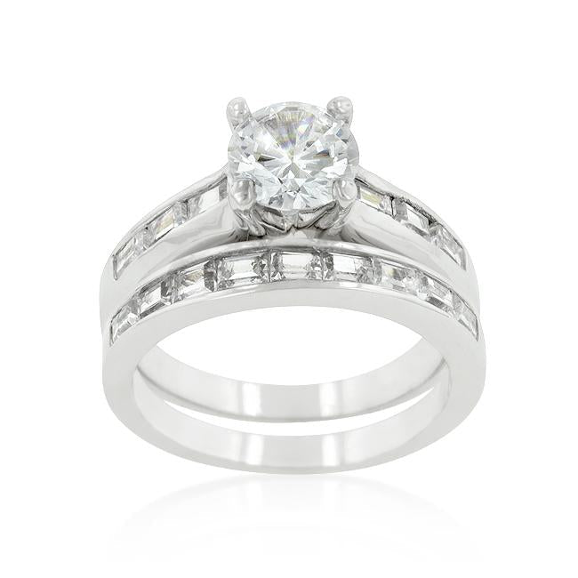 Rhodium Plated Stackable Ring Set - Charming Charlie