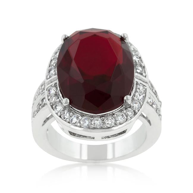 Ruby Red Cocktail Ring - Charming Charlie