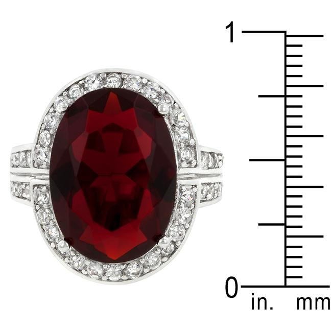 Ruby Red Cocktail Ring - Charming Charlie
