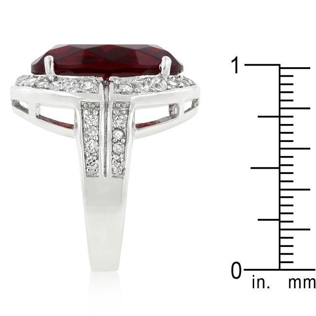 Ruby Red Cocktail Ring - Charming Charlie