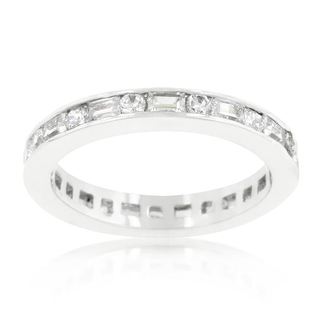 Alternating Cubic Zirconia Eternity Band - Charming Charlie