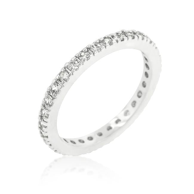 Delicate Cubic Zirconia Eternity Band - Charming Charlie