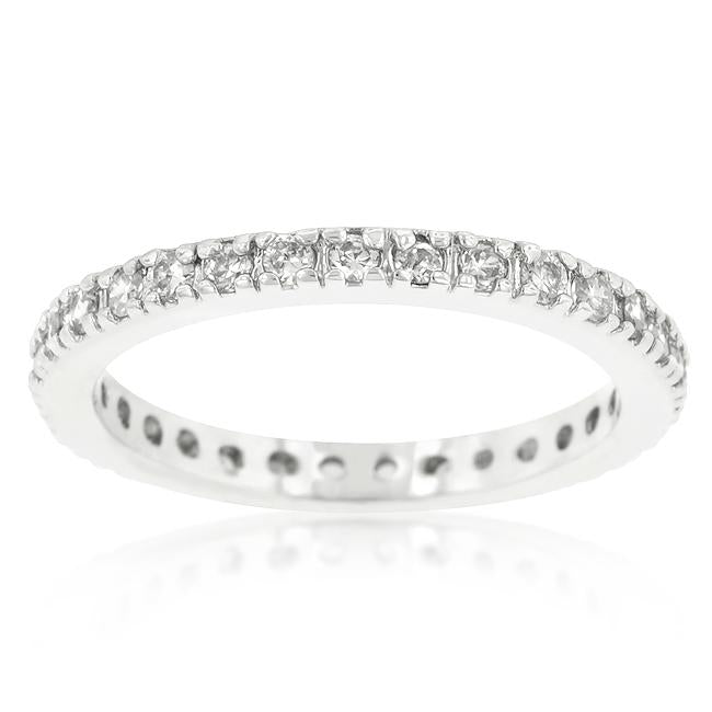 Delicate Cubic Zirconia Eternity Band - Charming Charlie
