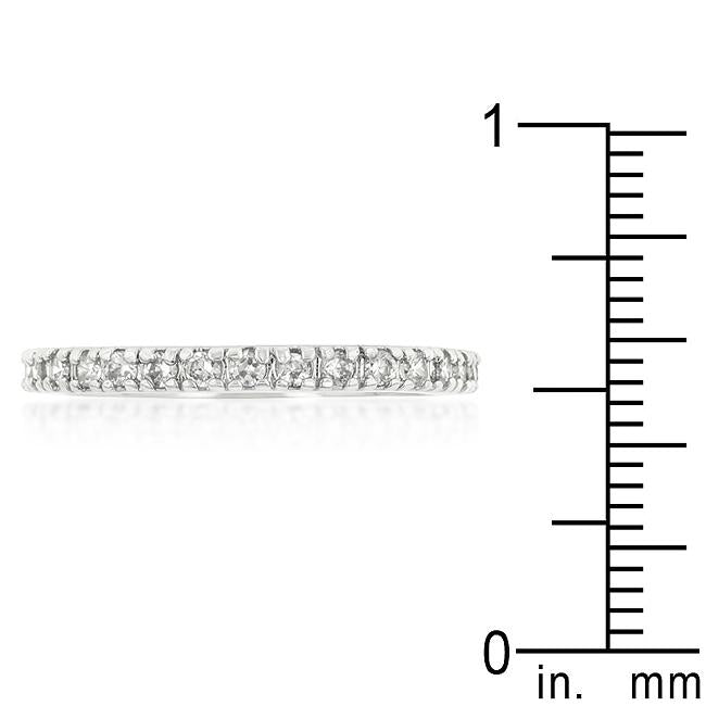 Delicate Cubic Zirconia Eternity Band - Charming Charlie