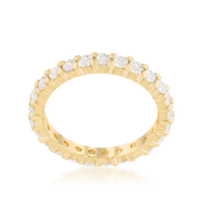 Goldtone Cubic Zirconia Eternity Band - Charming Charlie