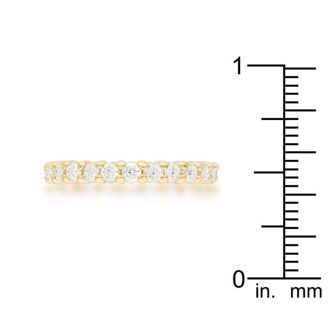 Goldtone Cubic Zirconia Eternity Band - Charming Charlie