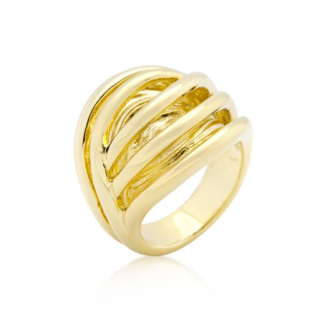 Golden Illusion Fashion Ring - Charming Charlie