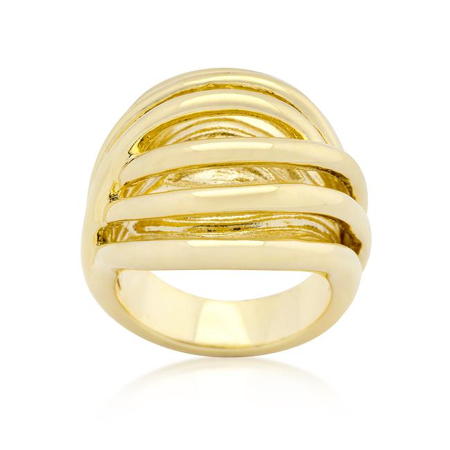 Golden Illusion Fashion Ring - Charming Charlie