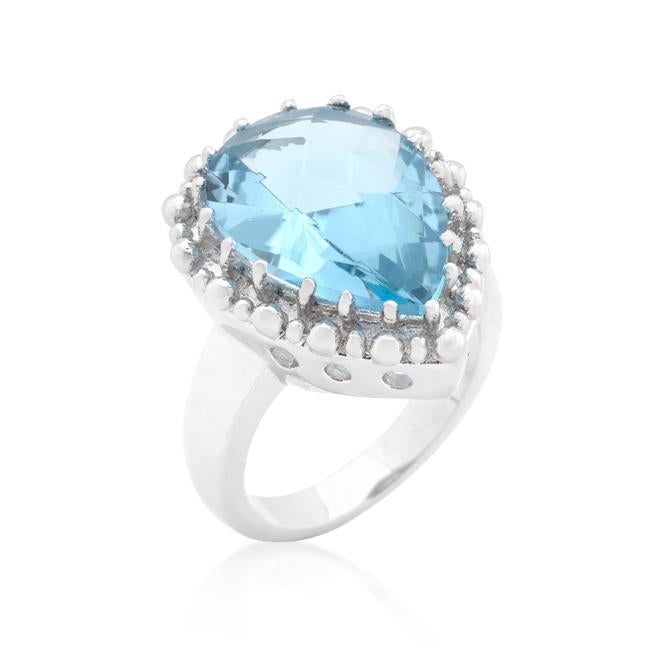 Solitaire Blue Topaz Cocktail Ring - Charming Charlie